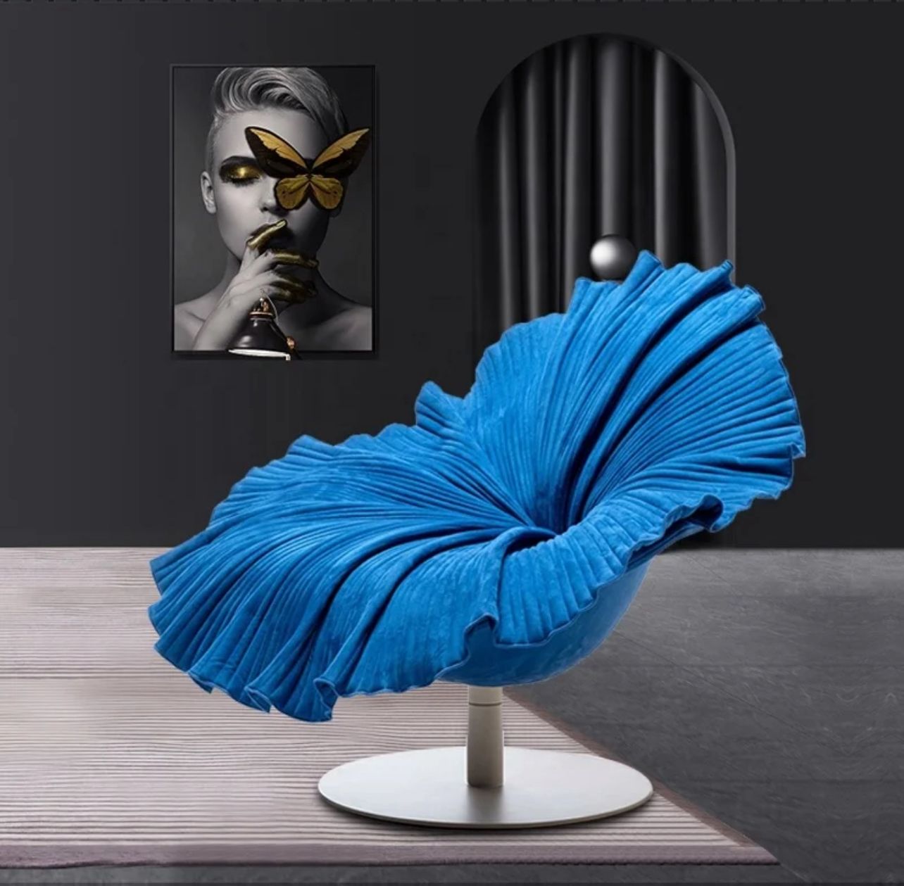Petal Velvet Lounge Chair