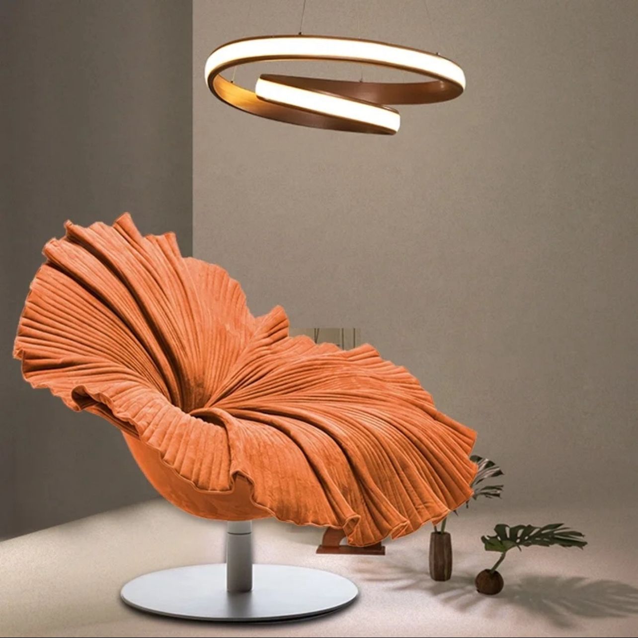 Petal Velvet Lounge Chair